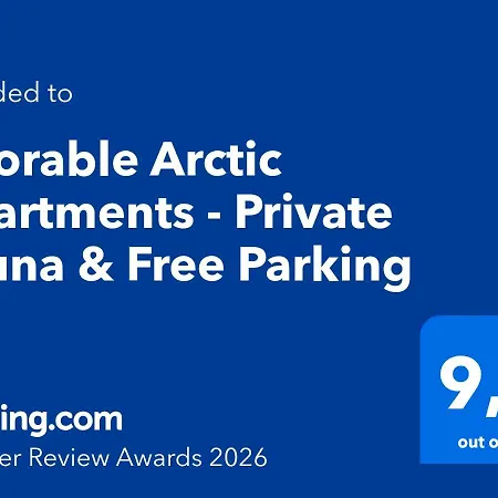 Adorable Arctic - Private Sauna & Free Parking 아파트 *